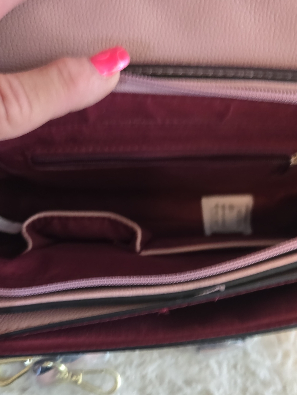 Quilted Chain Shoulder Bag - Pink NWT - Picture 3 of 5